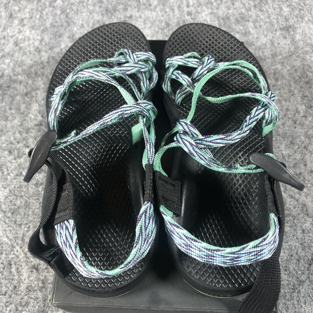 Chaco Z‎ Strap Sandals Womens 7 Black Green Adjustable Hiking Sport Comfort - Picture 8 of 16